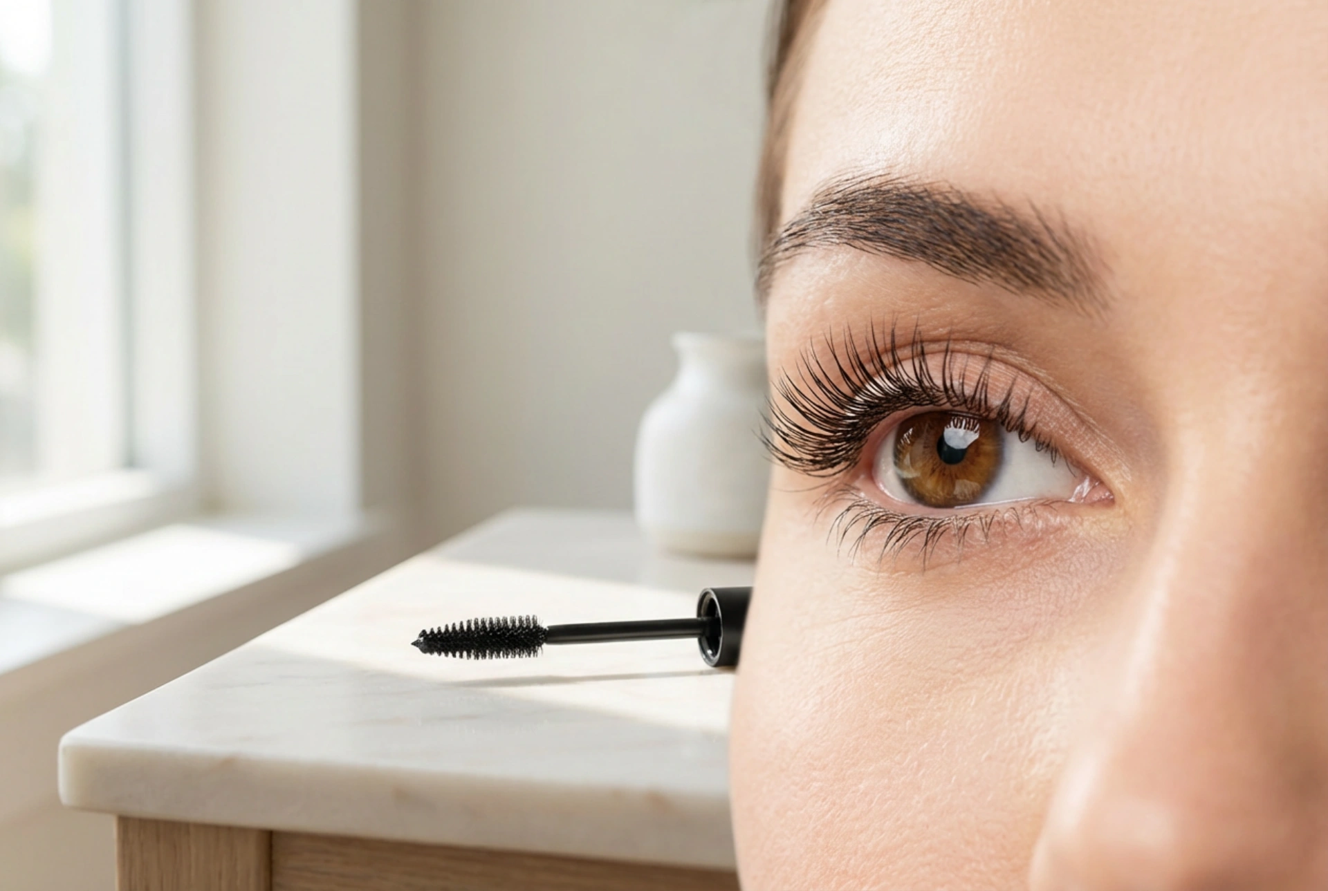 Máscara de pestanas para curvar: técnica de elevação, escolha da escova e fixação