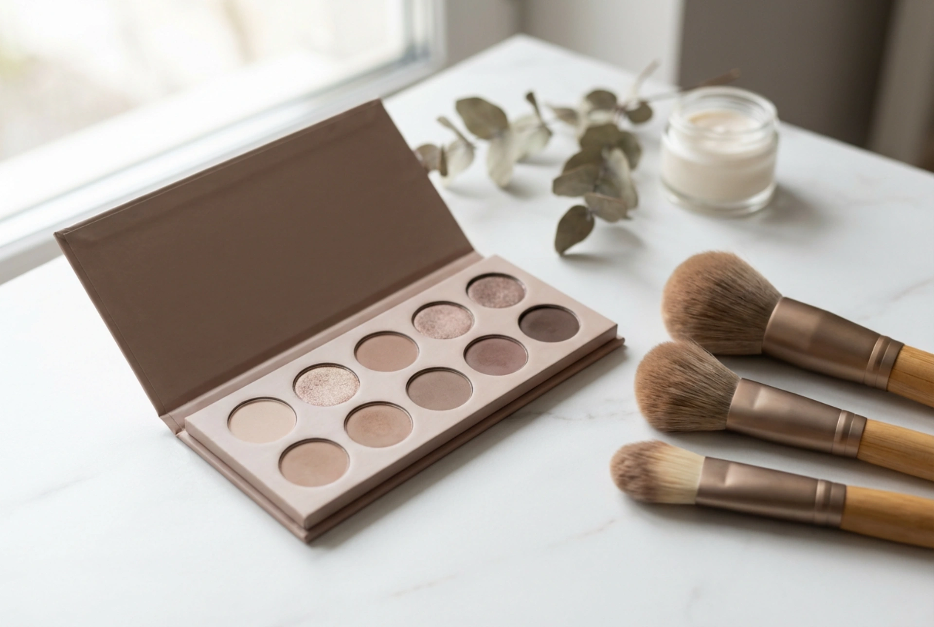Paleta de Sombras: Escolha do Conjunto e Esquemas Simples de Maquilhagem
