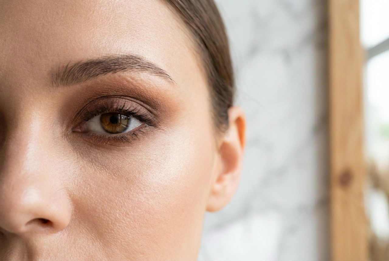 Maquilhagem smoky eyes castanho: tons quentes e esfumado suave