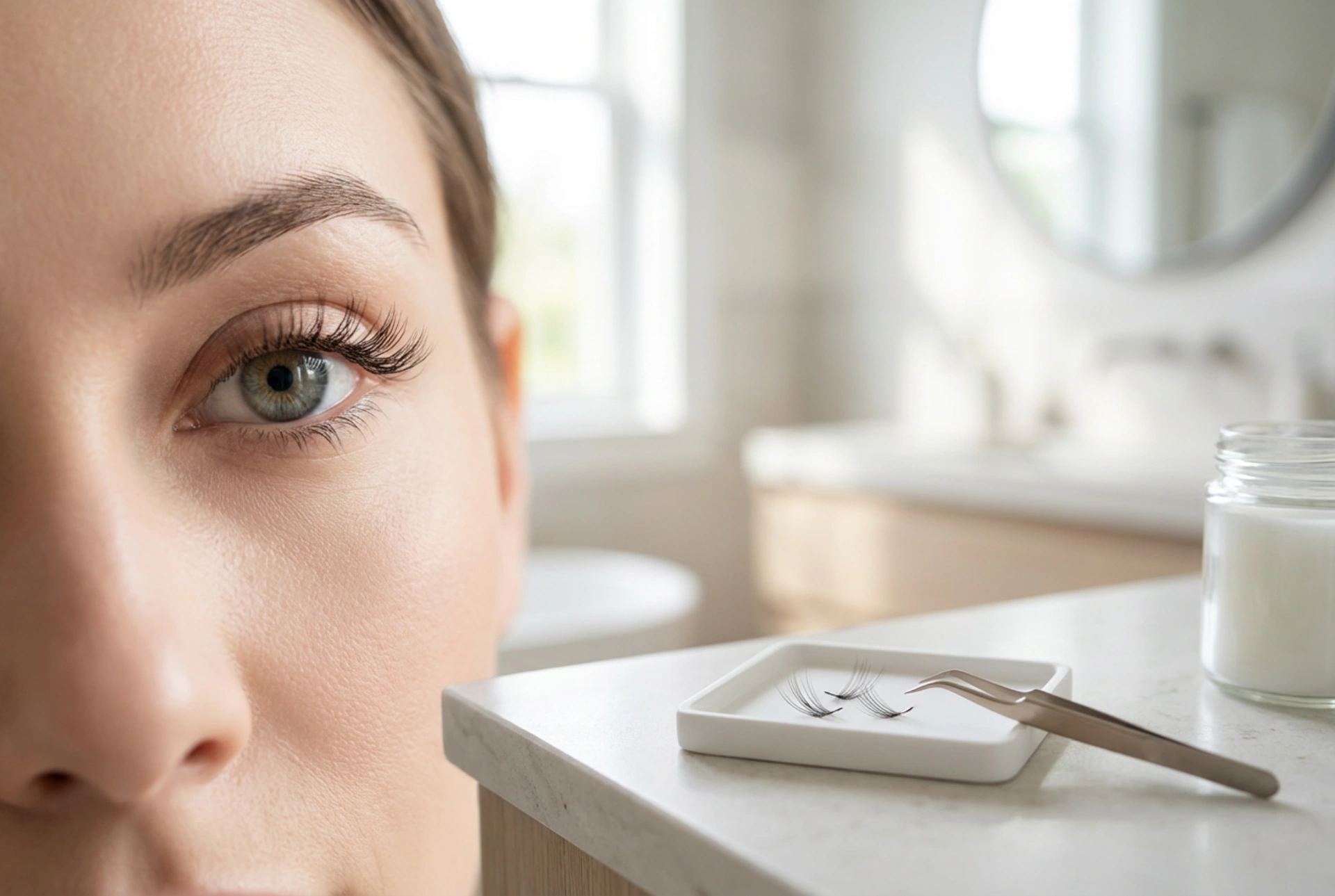 Cílios postiços em tufos sem dramas: efeito natural passo a passo