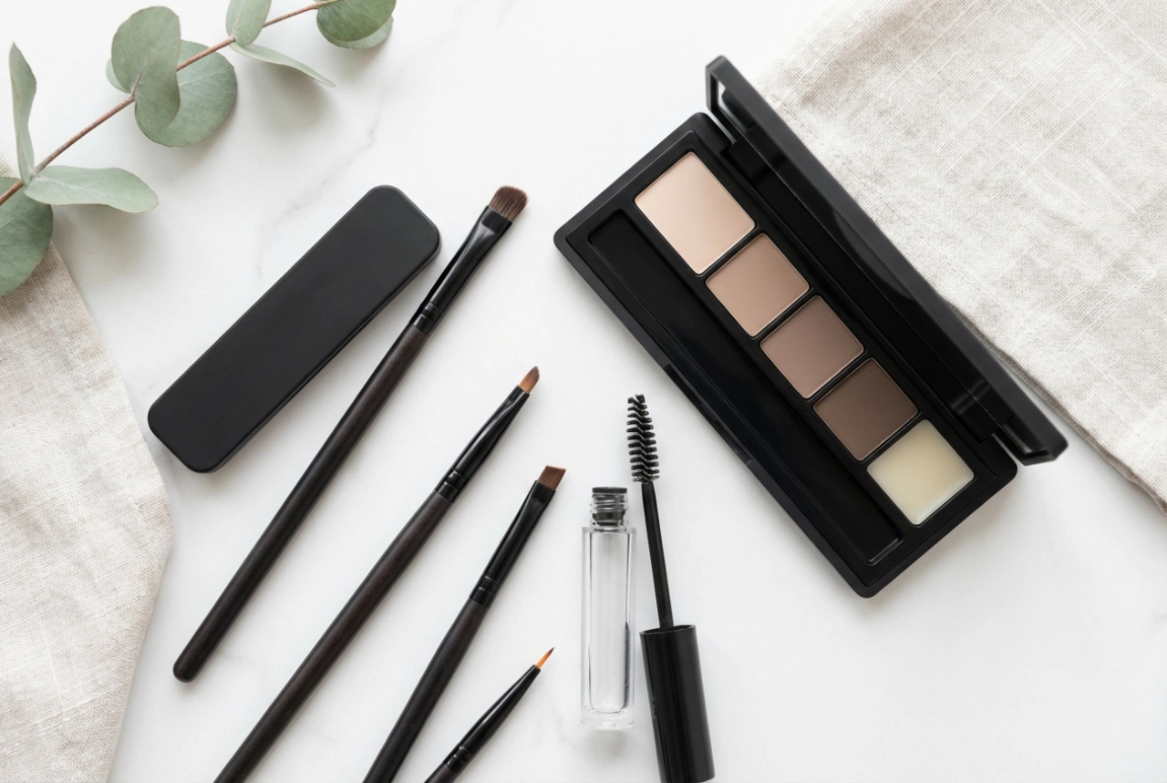 Paleta de sobrancelhas: modelar, preencher e fixar passo a passo