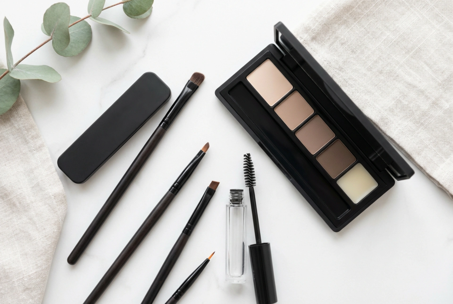 Paleta de sobrancelhas: modelar, preencher e fixar passo a passo