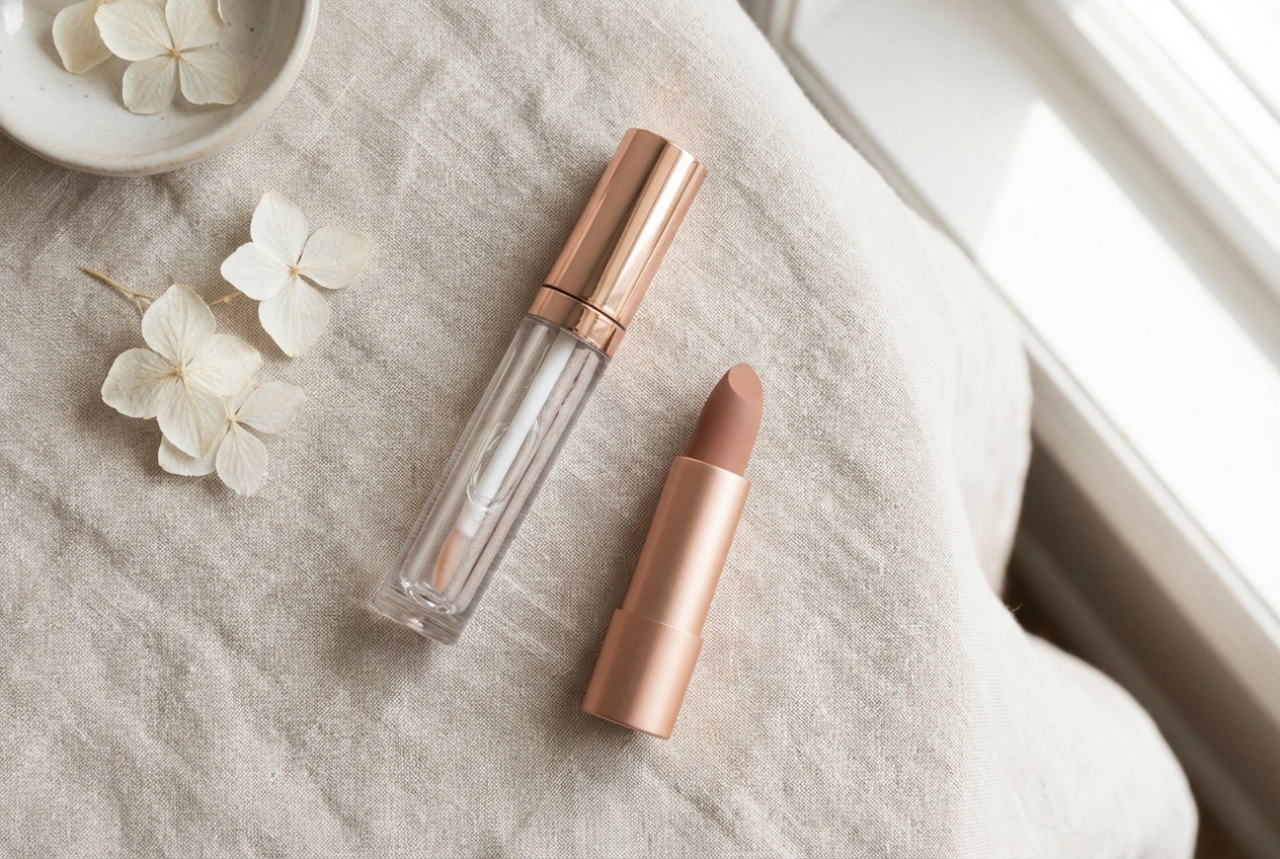Gloss transparente na maquilhagem do dia a dia: a solo e em duo