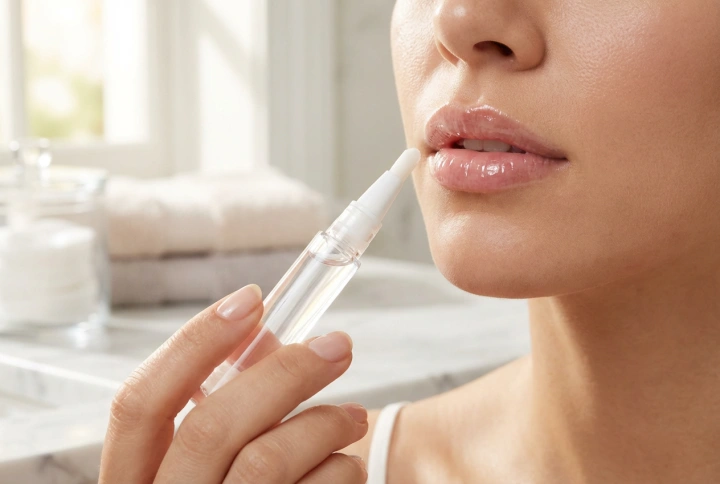 Brilho labial transparente: retoques rápidos e efeito de hidratação para os lábios