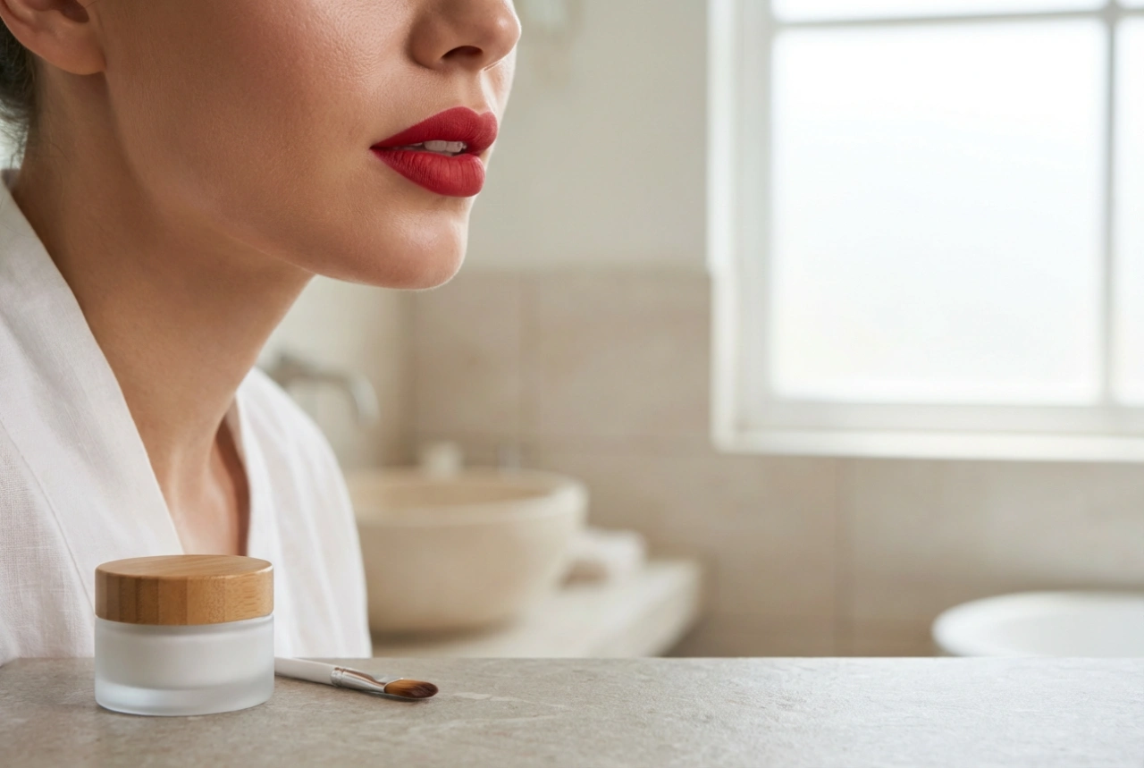 Lábios Vermelhos Sem Borrar: Preparação, Contorno e Fixação