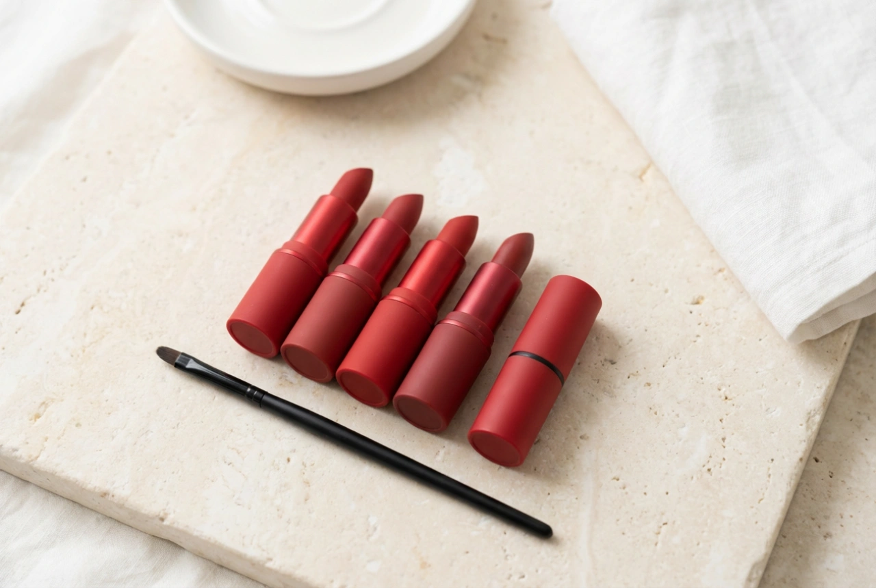 Batom vermelho para o dia a dia e para a noite: como aplicar com perfeição