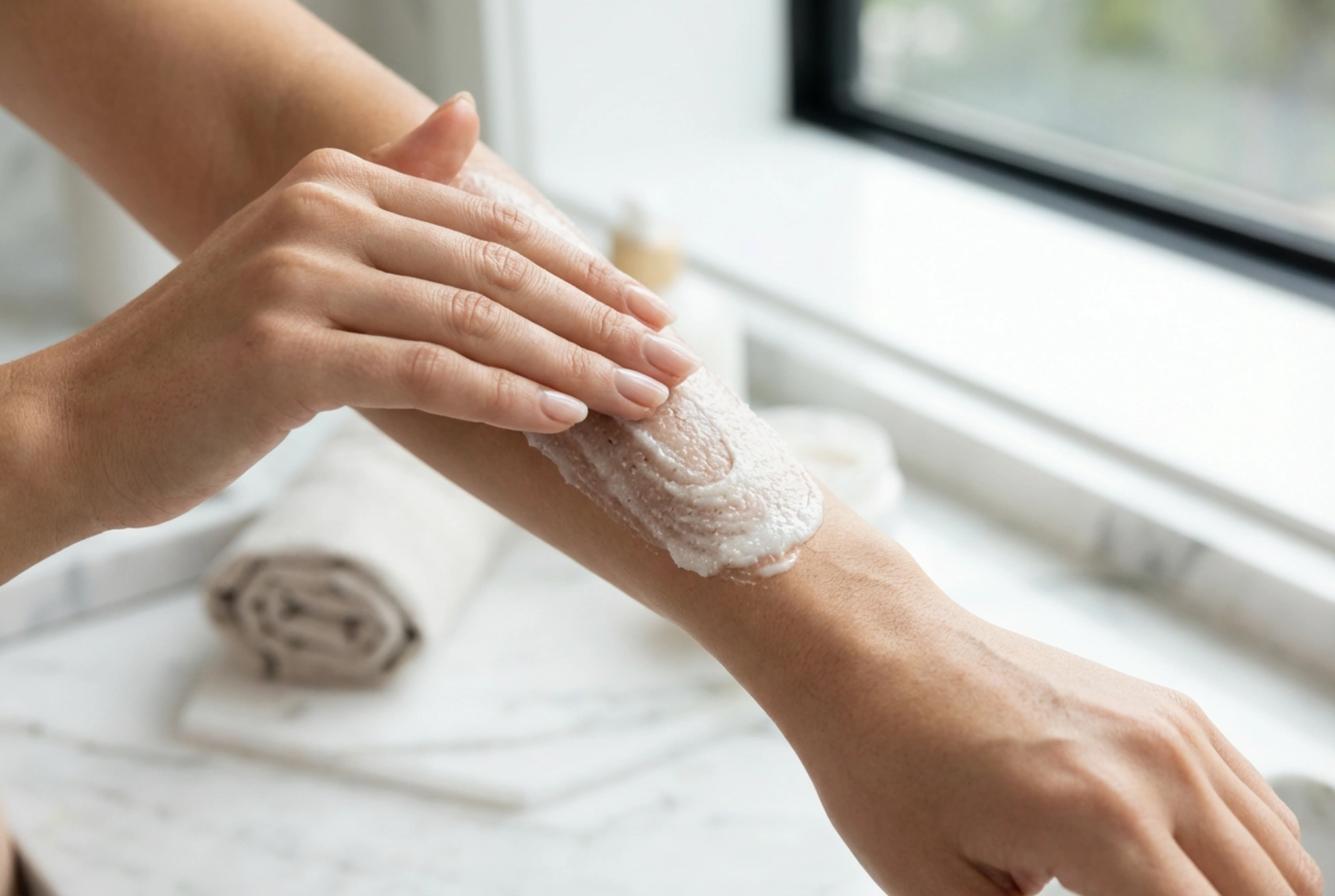 Esfoliação corporal completa: passo a passo, ordem das áreas e ritmo da massagem