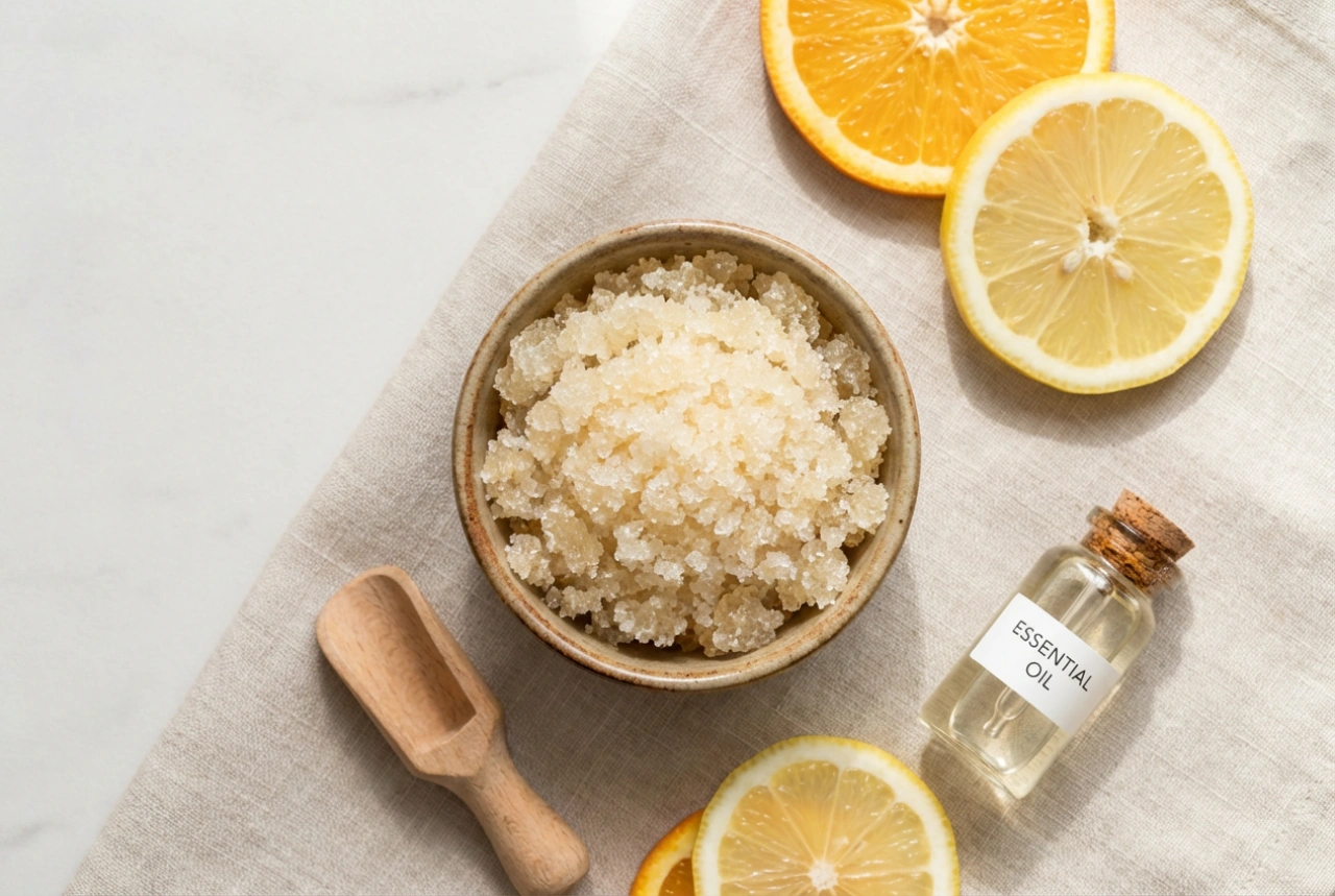 Esfoliante de açúcar: receita para uma pele lisa, ingredientes e preparação