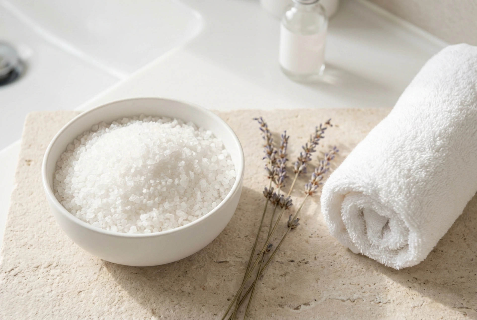Sal de Epsom para banho no SPA em casa: como usar e com o que combinar