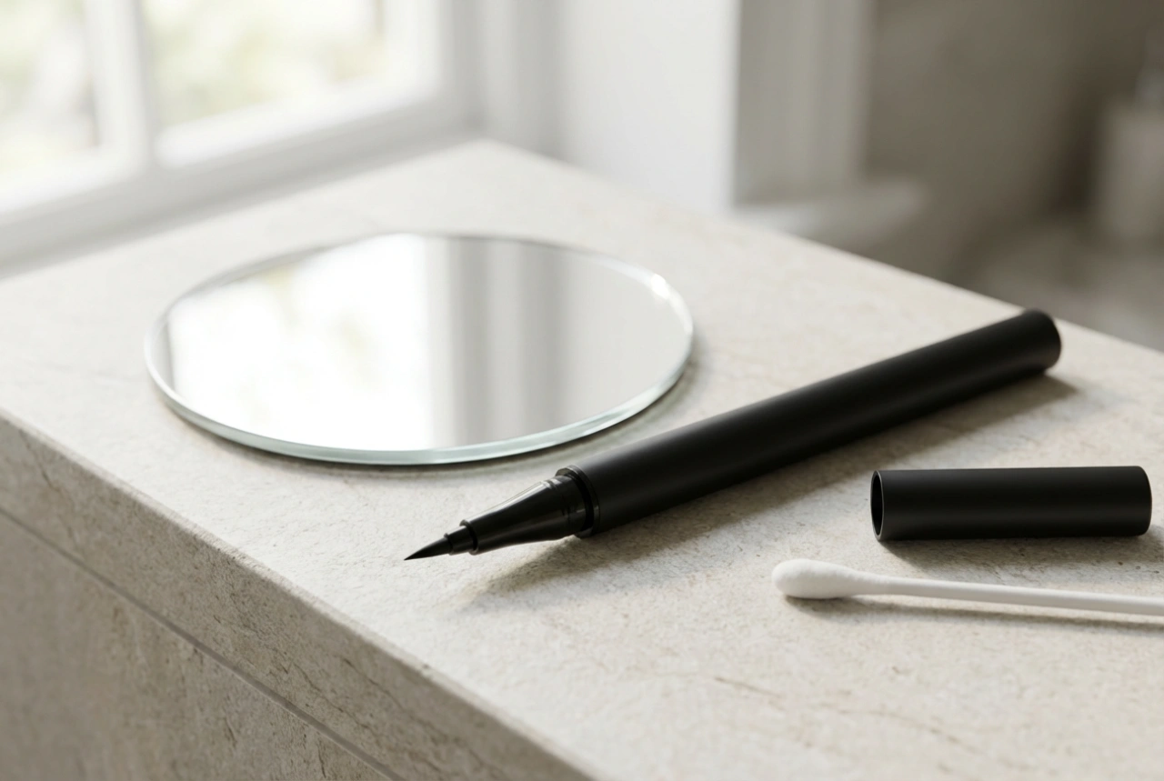 Eyeliner em caneta para iniciantes: linhas simples e truques para simetria